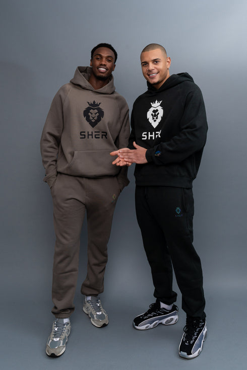 Grey original lion hoodie