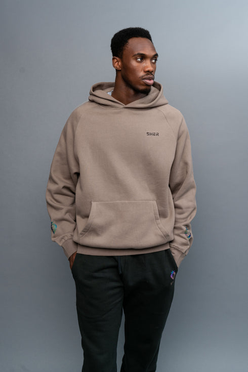 Beige hoodie