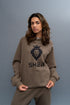 Khaki original lion hoodie