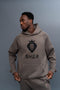 Grey original lion hoodie