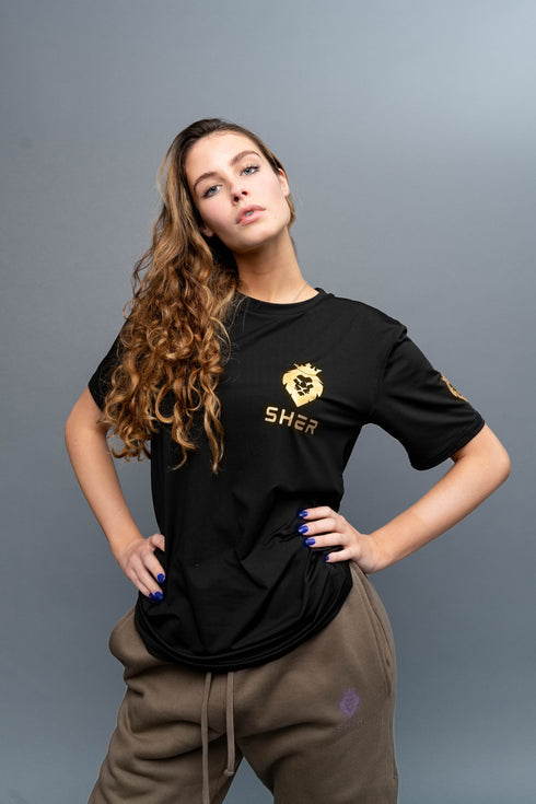 Black training t-shirt