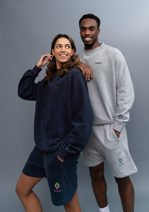 Charcoal blue shorts