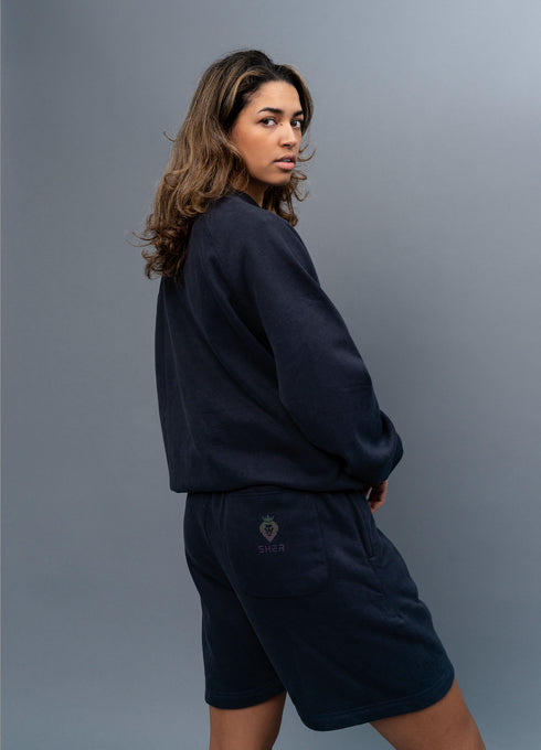 Charcoal blue shorts